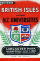 NZ Universities v British Isles 1959 rugby  Programmes